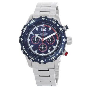 FX03732B NWT Nautica Fashion Men's Quartz Steel Authentic Watch